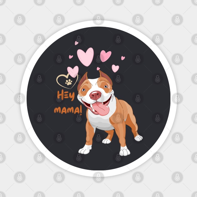 Pitbull dog lover Magnet by Kikapu creations